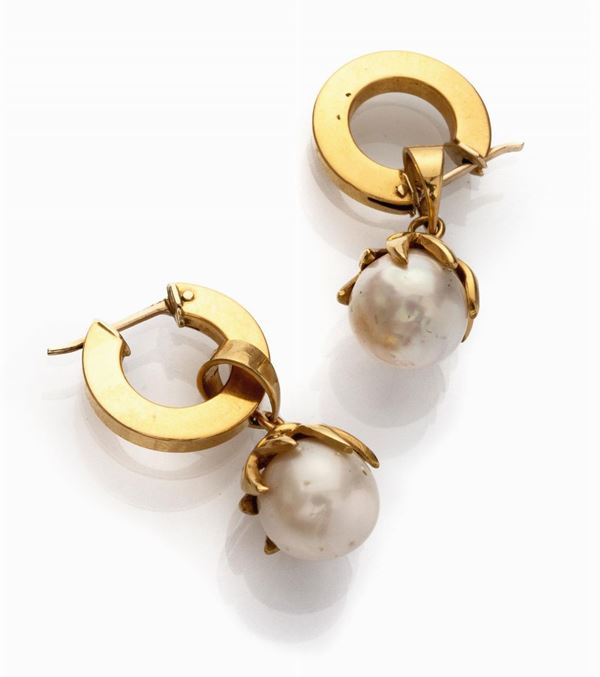 COPPIA ORECCHINI CON PERLE