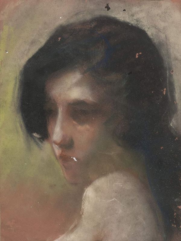 PASTELLO RAGAZZA DEL NOVECENTO