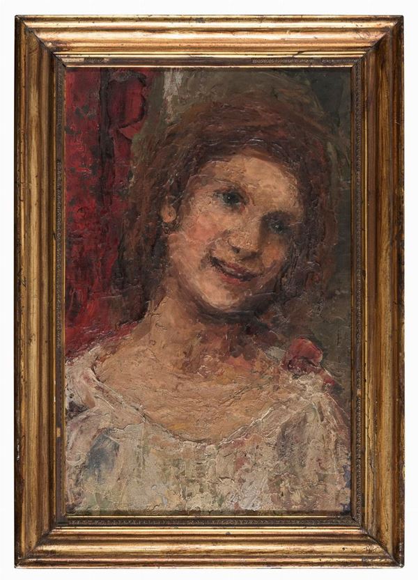 DIPINTO DONNA DI SCUOLA IMPRESSIONISTA