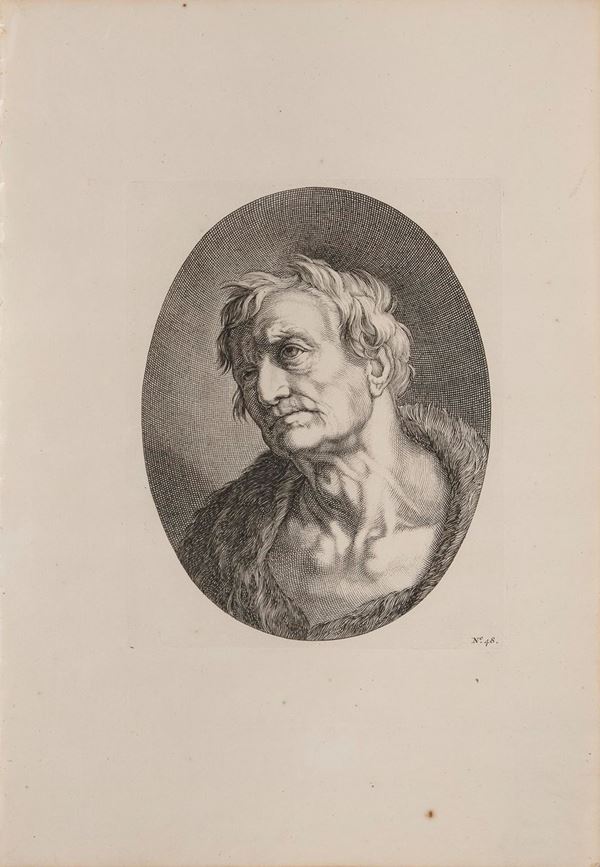 INCISIONE TRATTA DA RITRATTO ABRAHAM BLOEMAERT
