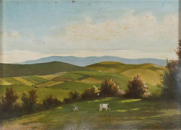 DIPINTO PAESAGGIO DI SALVATORE TOPI