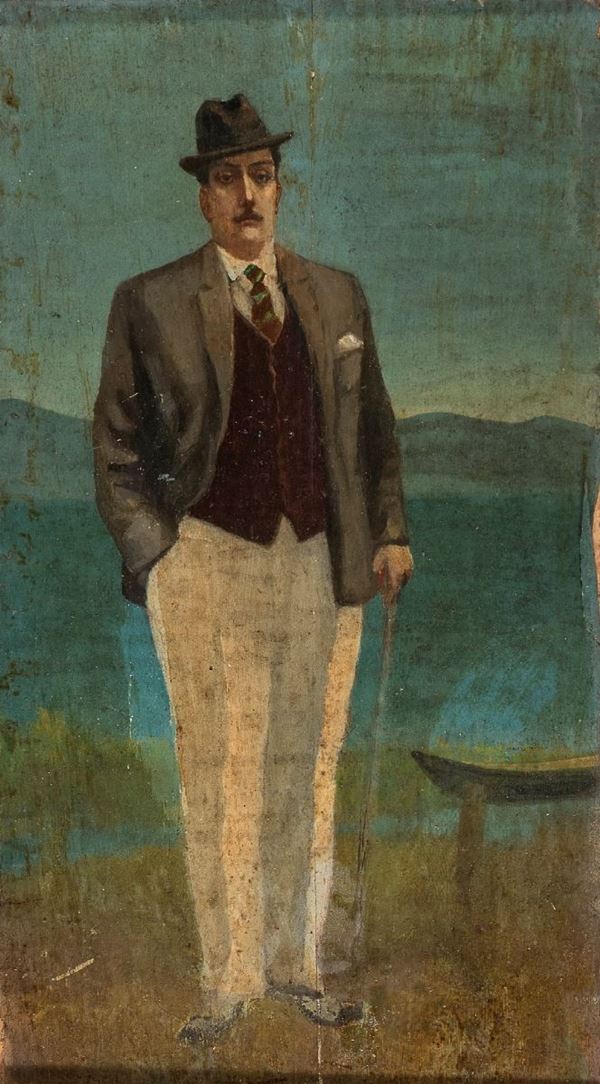 522 - G.CERACCHINI, 1947 OLIO/ TELA CM. 60X75