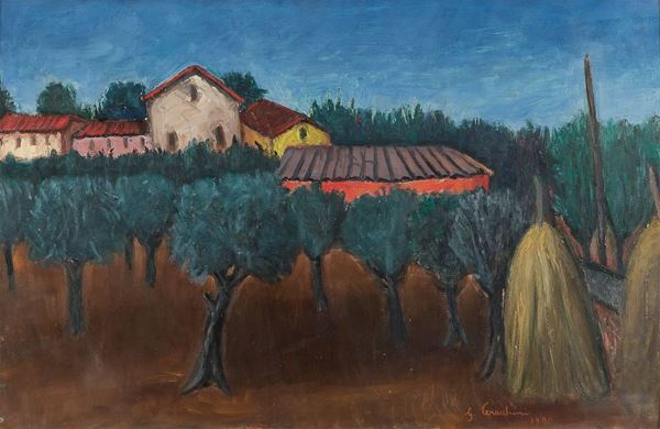 DIPINTO GISBERTO CERACCHINI, 1970
