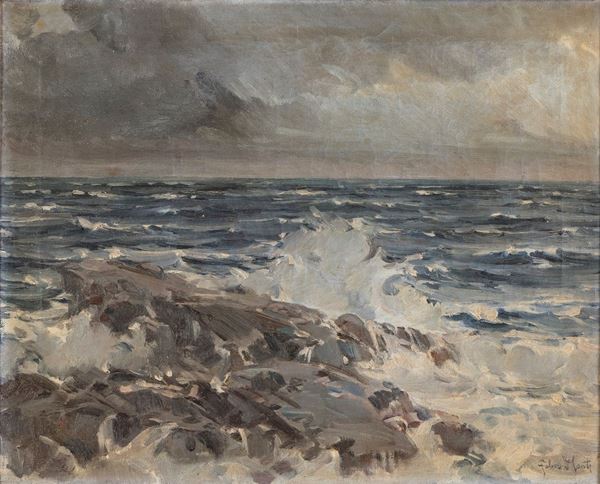DIPINTO MAREA FIRMATO