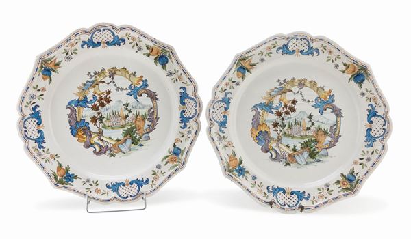COPPIA PIATTI IN CERAMICA