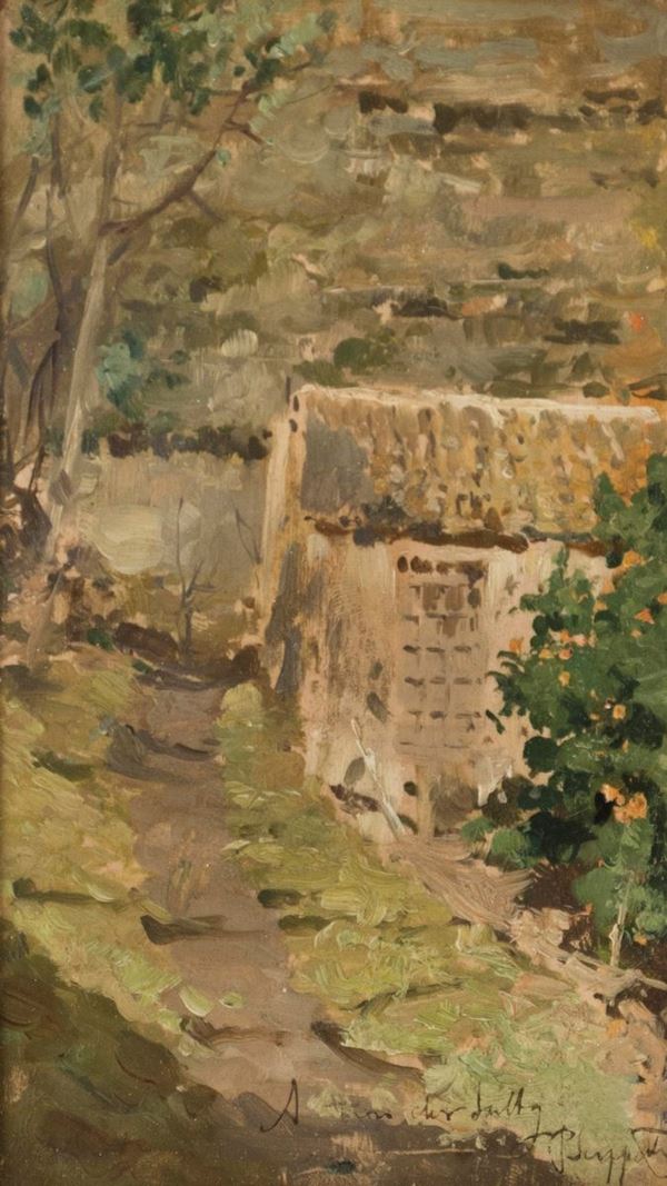 DIPINTO BORGO DI PIETRO SCOPPETTA