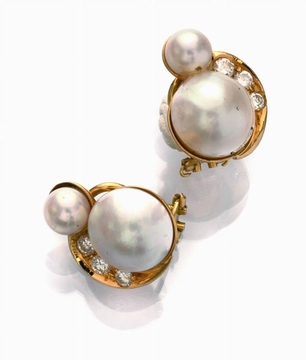 COPPIA DI ORECCHINI CON PERLE
