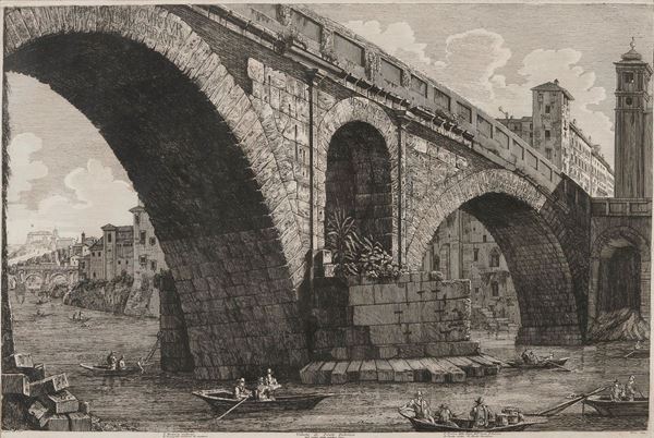 INCISIONE PONTE FABRIZIO DI LUIGI ROSSINI