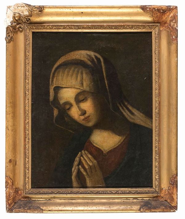 DIPINTO VERGINE DI SCUOLA ROMANA