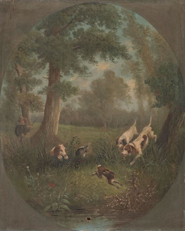 DIPINTO CACCIATORE