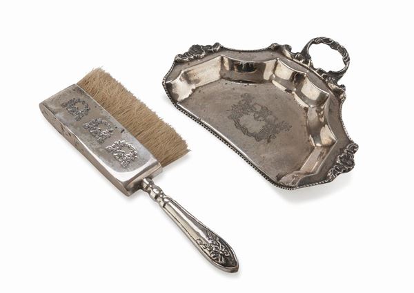 RACCOGLI BRICIOLE E PALETTA IN SILVERPLATED