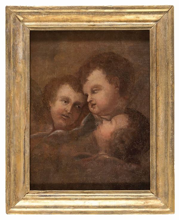 DIPINTO CHERUBINI DI SCUOLA ROMANA