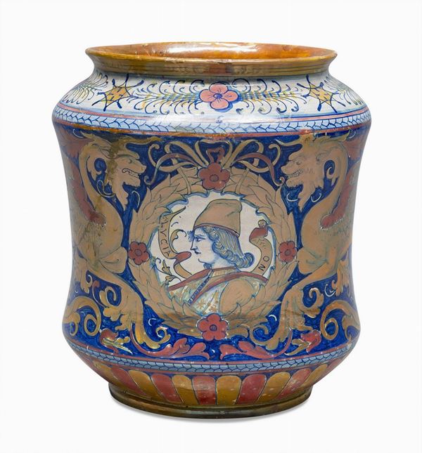 VASO IN CERAMICA A LUSTRO DI SANTARELLI