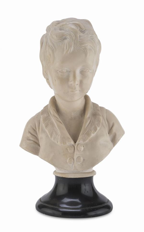 BUSTO DI FANCIULLO IN MATERIALE COMPOSITO