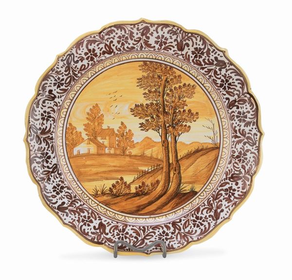 PIATTO IN CERAMICA DI CASTELLI