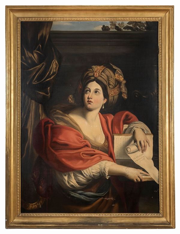 DIPINTO SIBILLA CUMANA DI SCUOLA ROMANA