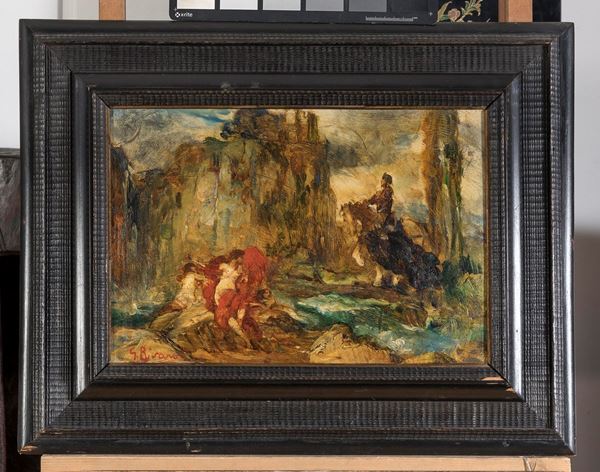 DIPINTO CAVALIERE DI GIUSEPPE RIVAROLI