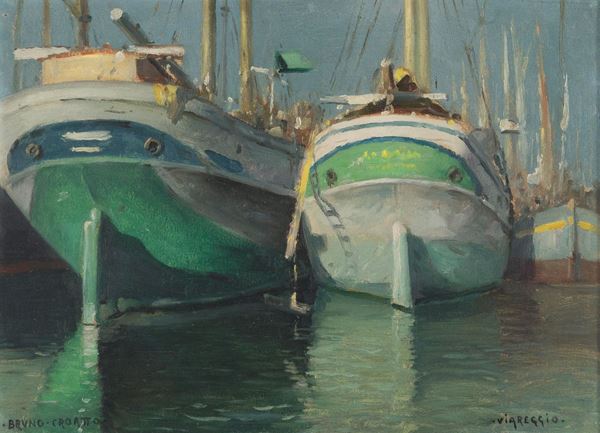 DIPINTO VIAREGGIO DI BRUNO CROATTO