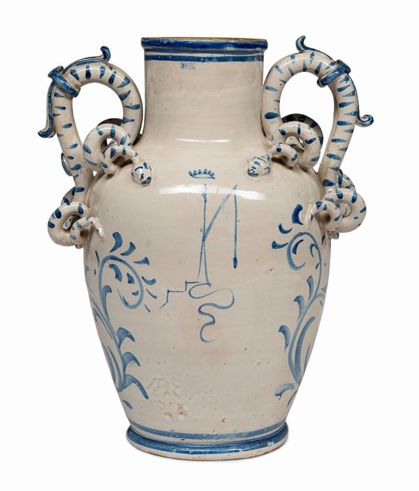 POTICHE IN MAIOLICA DI SAVONA