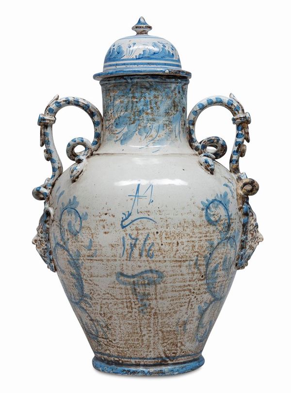  POTICHE IN MAIOLICA DI SAVONA