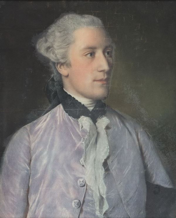 PASTELLO RITRATTO GENTILUOMO SETTECENTESCO