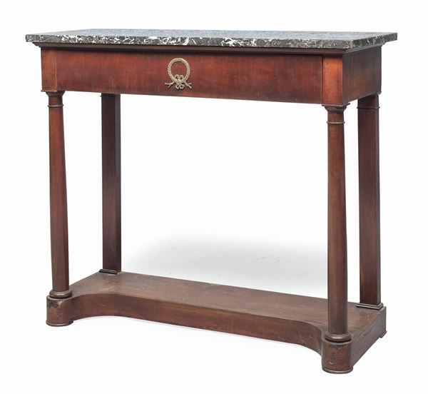 CONSOLE IN MOGANO LUCCA