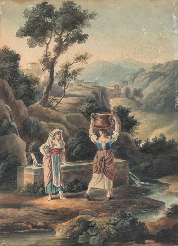 ACQUERELLO CAMP&#232;AGNA ROMANA