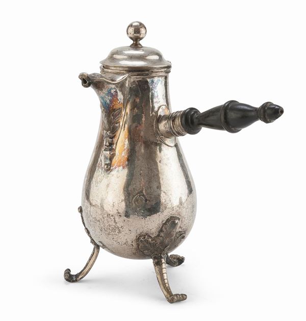 CIOCCOLATIERA IN ARGENTO NAPOLI 1770/1780