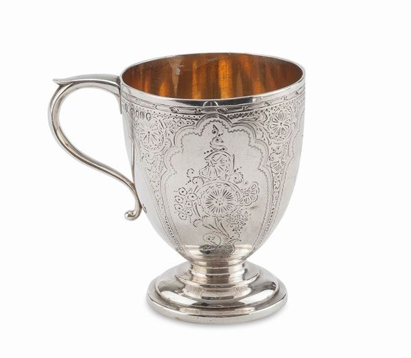 BICCHIERE IN ARGENTO LONDRA 1881