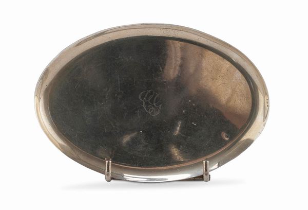 PIATTINO OVALE IN ARGENTO