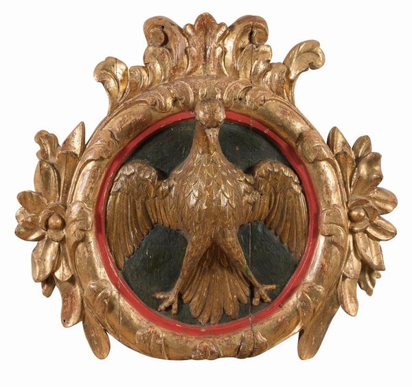 ALTORILIEVO ARALDICO CON AQUILA