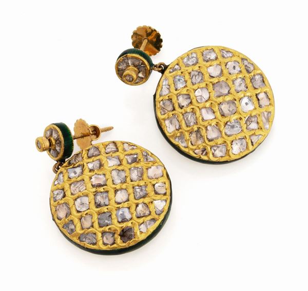COPPIA DI ORECCHINI CON DIAMANTI