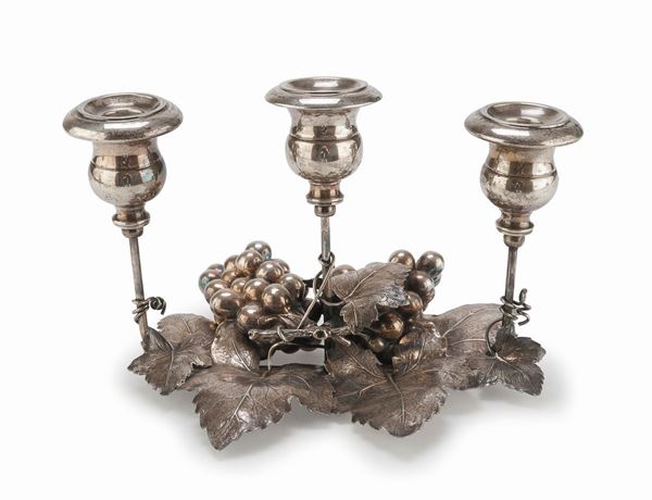 CANDELABRO IN ARGENTO