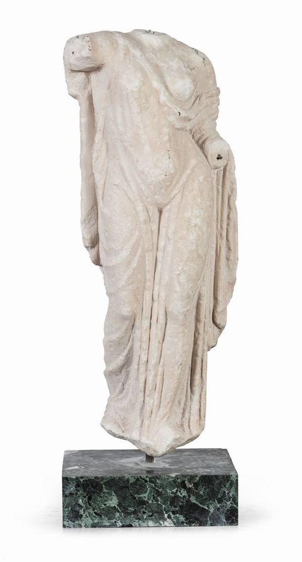 STATUA ACEFALA IN MARMO BIANCO