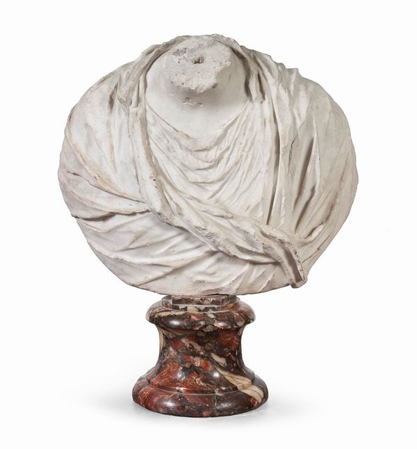 BUSTO ACEFALO IN MARMO BIANCO STATUARIO