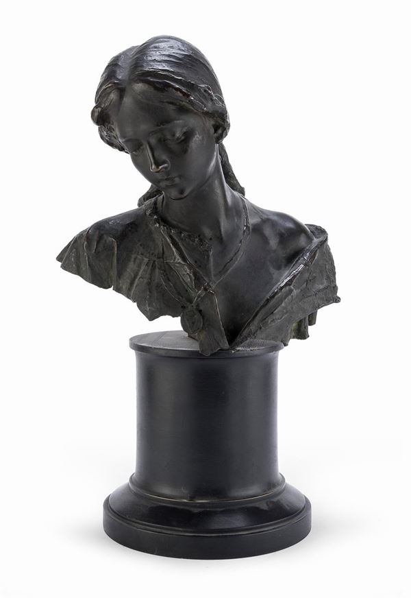 BRONZO DONNA DI SCULTORE OTTOCENTESCO