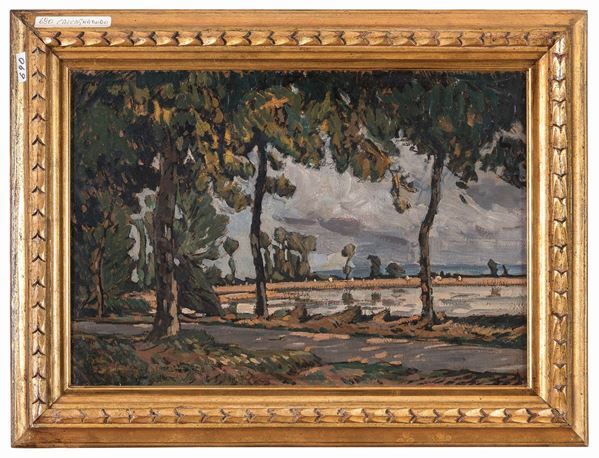 DIPINTO PAESAGGIO DI ANTONINO CALCAGNADORO